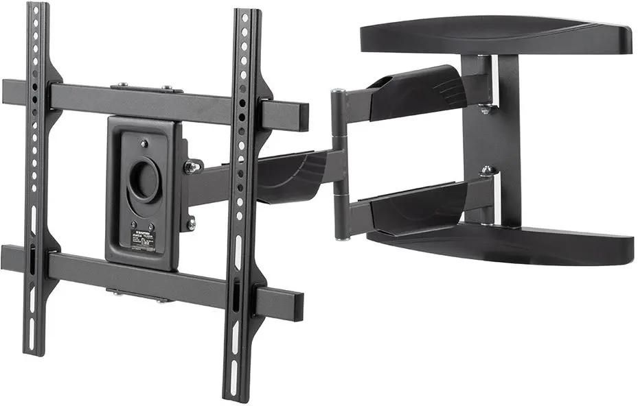 Кронштейн для телевизора Kromax ATLANTIS-60, 26-65", настенный, поворотно-выдвижной и наклонный,  черный [28015]